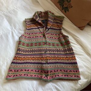 Vintage knit Chaps vest